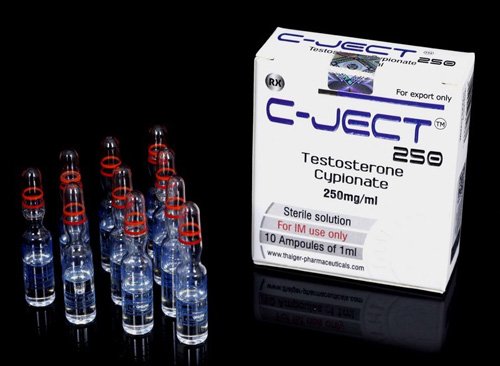 C-Ject 250 | Testosterone Cypionate 250mg/ml x 10 x 1ml amps | Thaiger Pharma